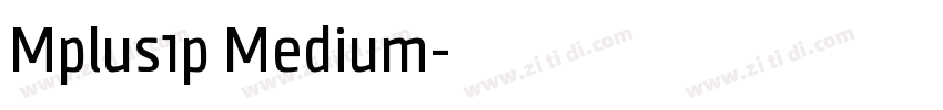 Mplus1p Medium字体转换